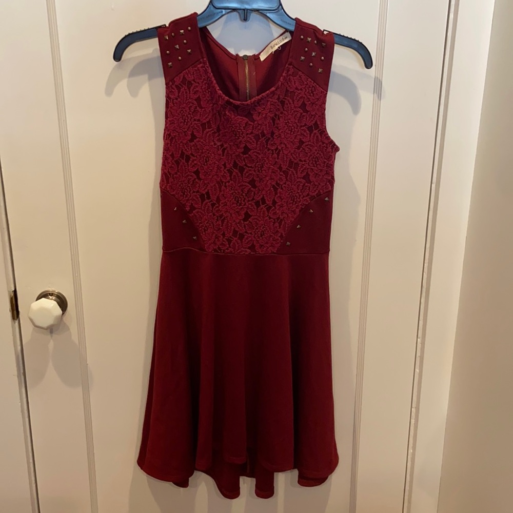 Rewind Wine Skater Dress